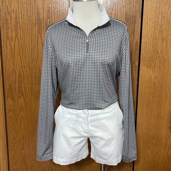 Nivo Gray Active 3/4 Zip Long Sleeve Pullover Size L - Picture 1 of 6